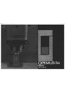 Meopta Opemus 5 a manual. Camera Instructions.
